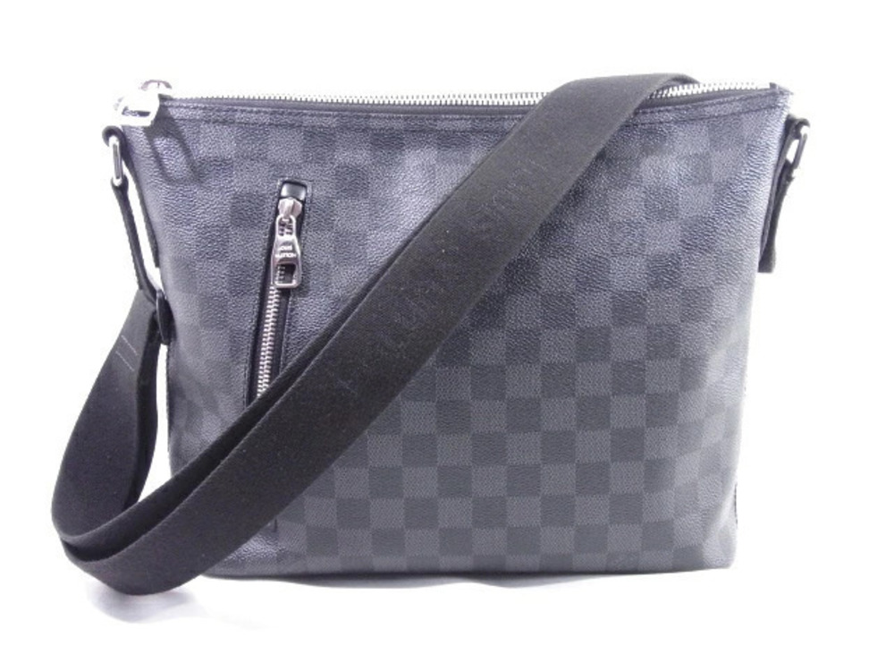 LOUIS VUITTON Mick Shoulder Bag Damier Graphite Black